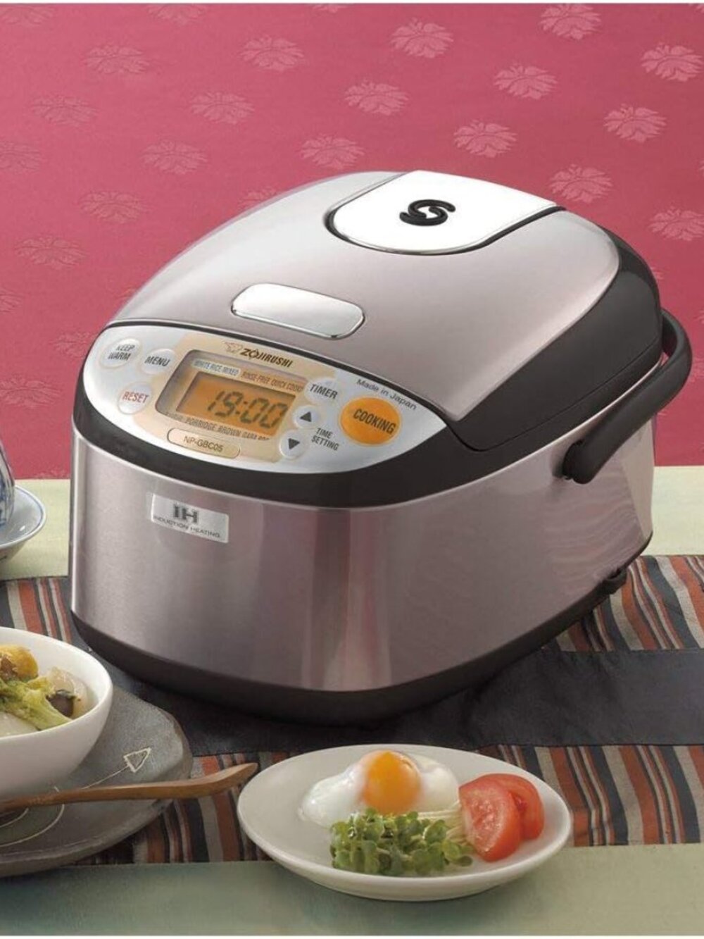 ZOJIRUSHI NP-GBC05 Induction Heating Rice Cooker and Warmer Stainless Dark